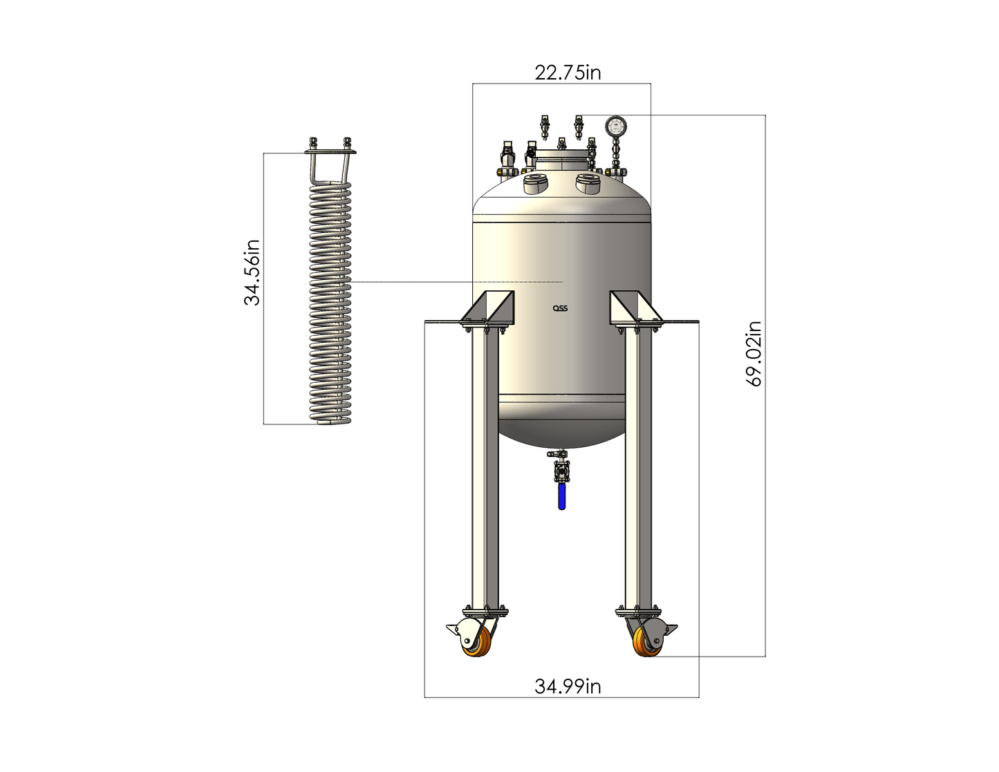 Solvent Tank - 200lb