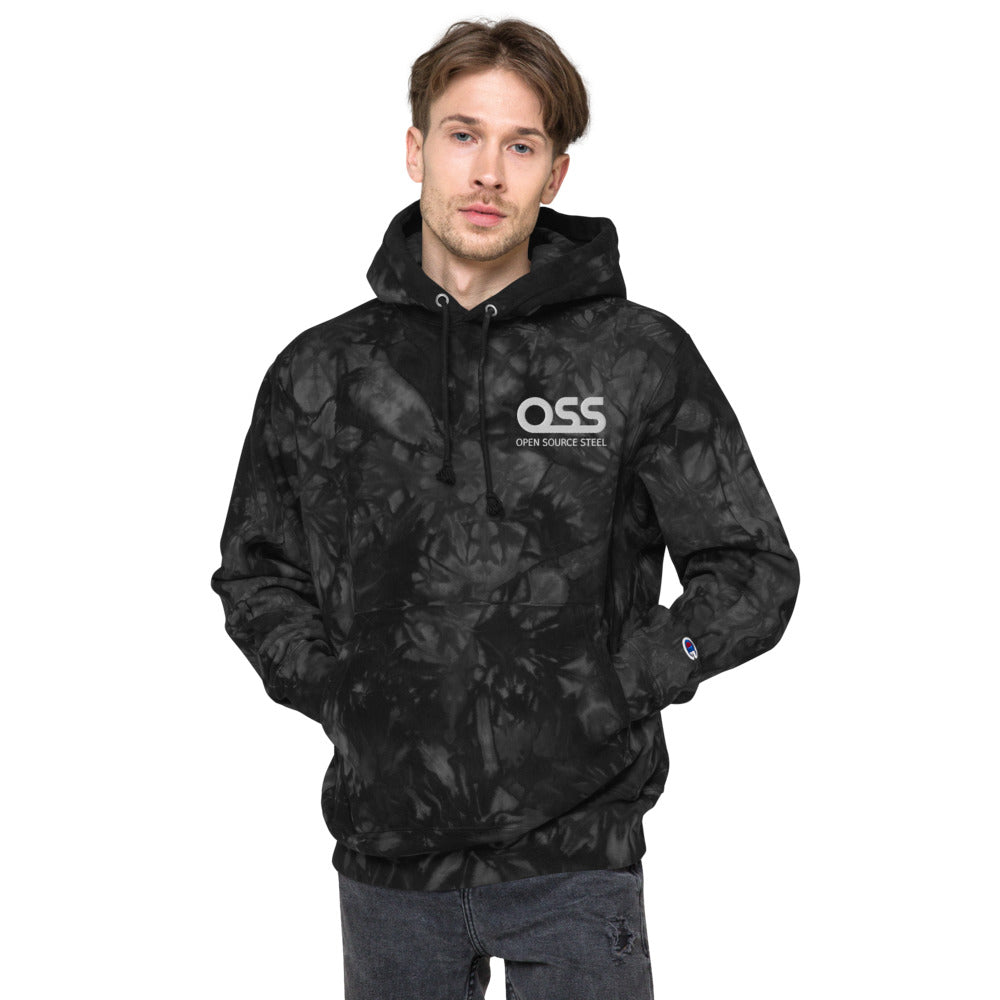 OSS Unisex Champion tie-dye hoodie