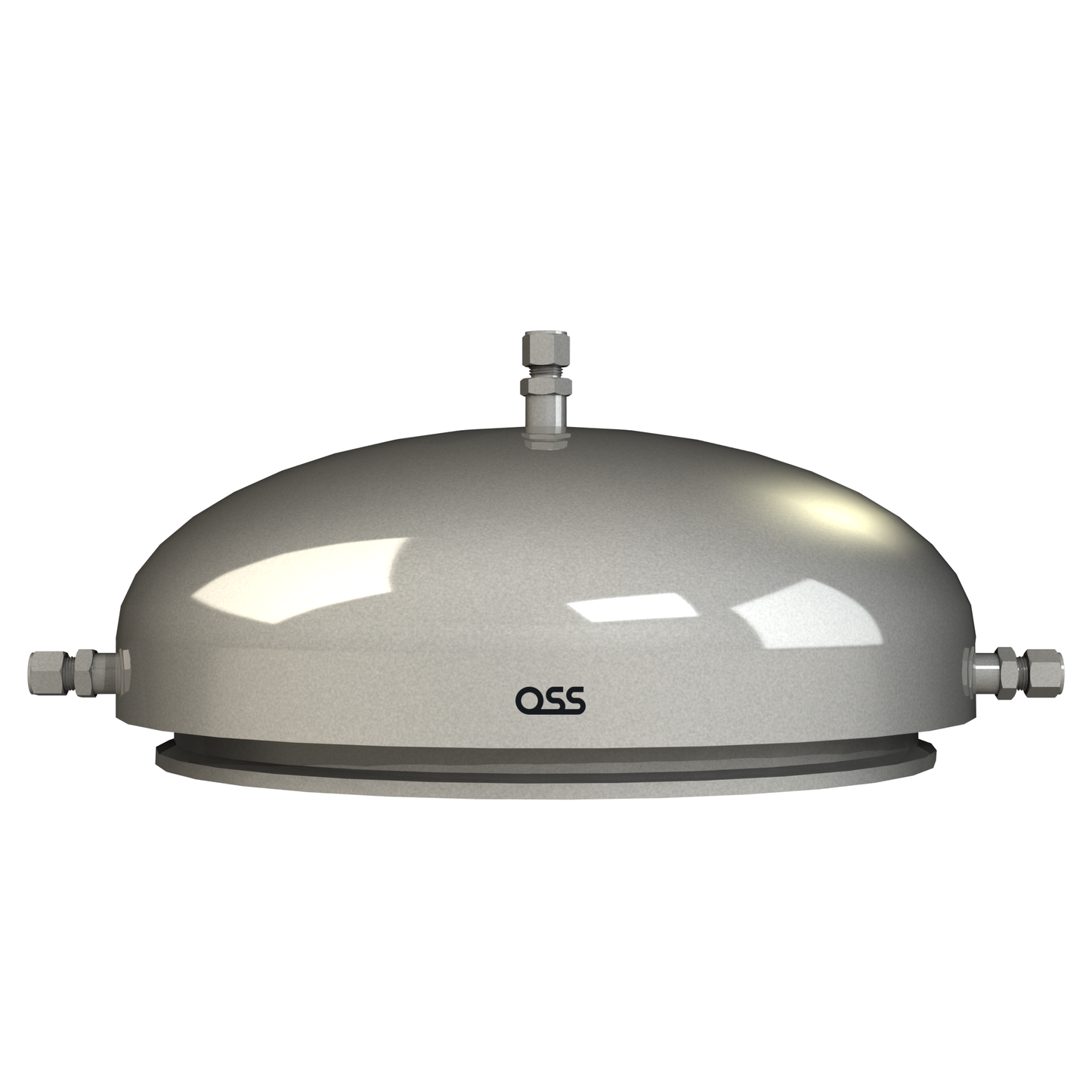 Jacketed Round Bottom Collection Base w/ 3/8" Compression Ports