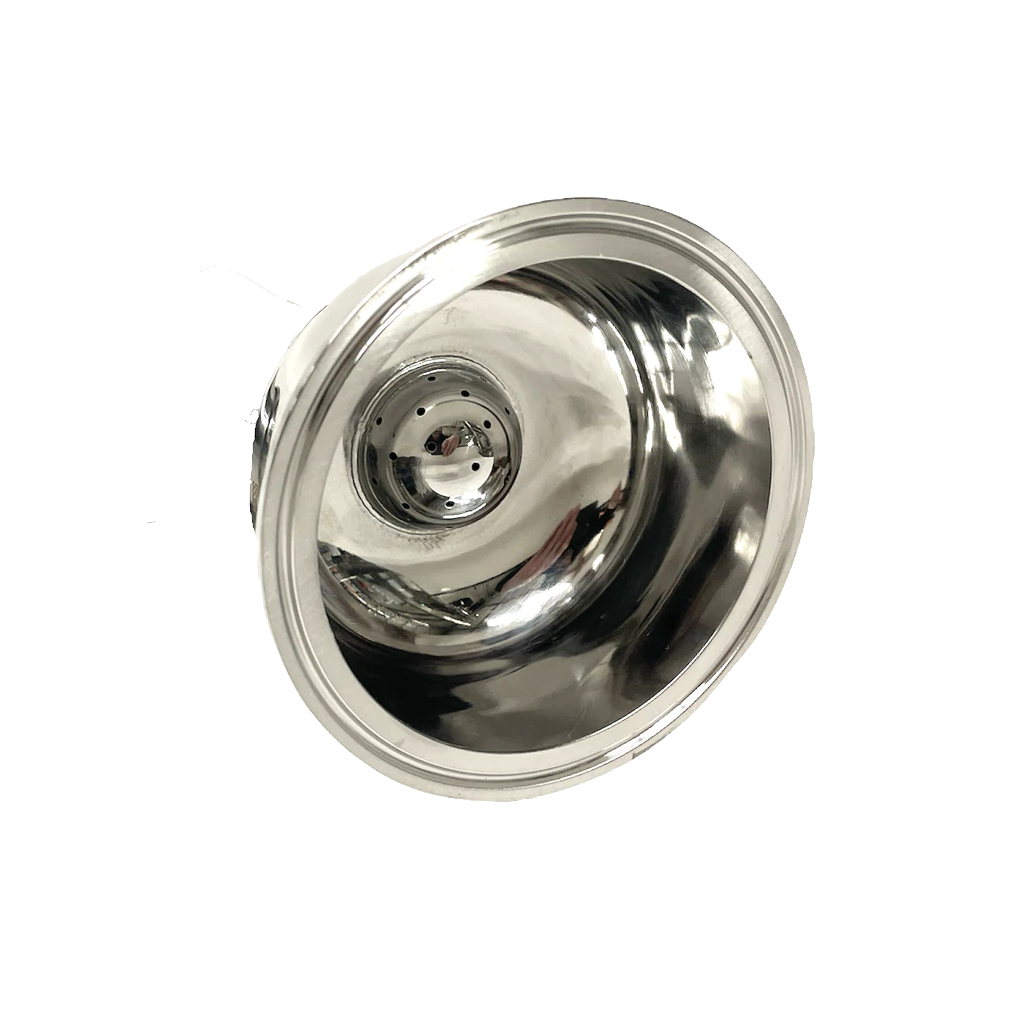 Rounded Tri-Clamp Spray Ball Cap w/ 3/8" MNPT Fitting