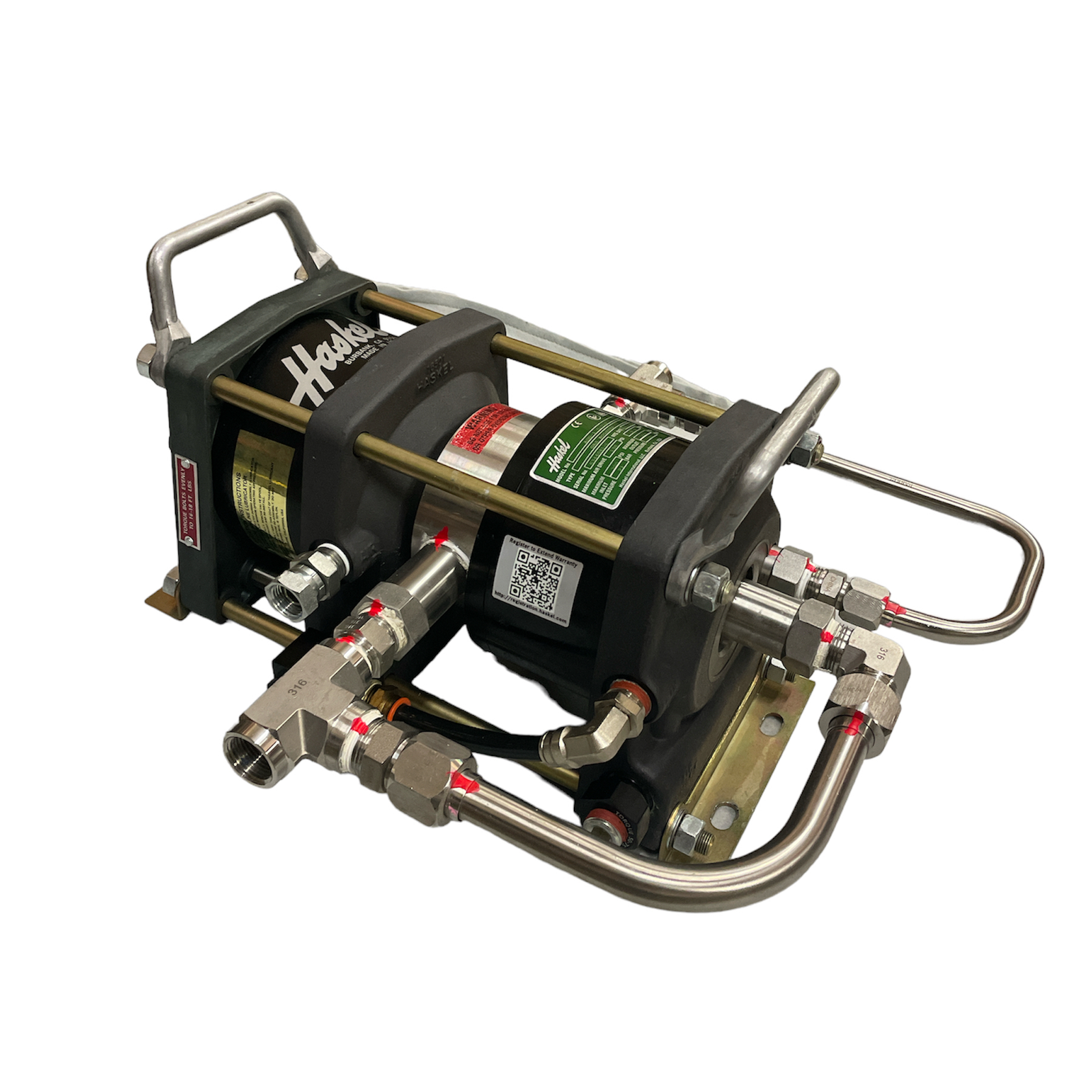 Haskel AGD1.5 Gas Booster Open Source Steel