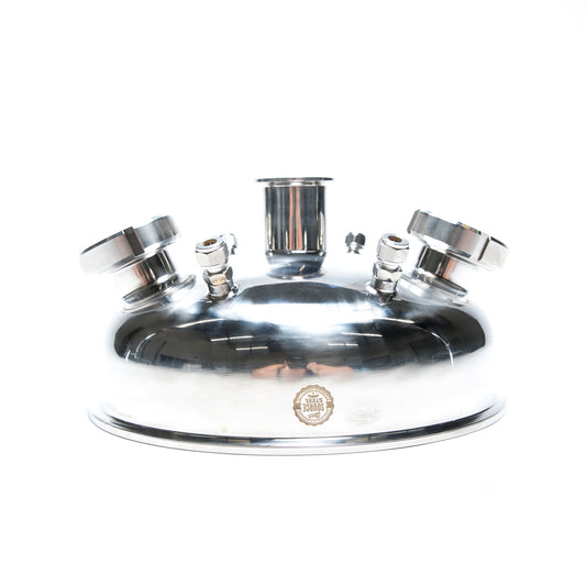 Rounded Compression Lid w/ Sight Glass Windows