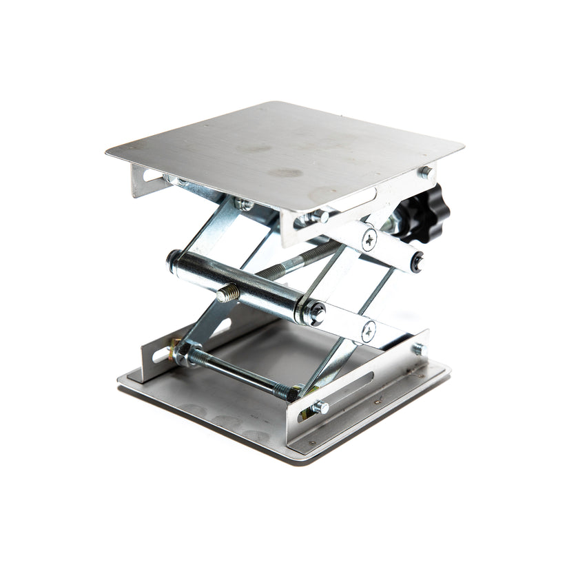 Laboratory Scissor Jack 4"x4" Open Source Steel