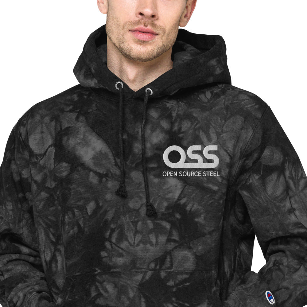 OSS Unisex Champion tie-dye hoodie